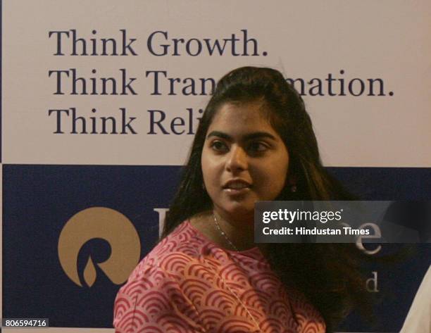 Isha Mukesh Ambani at 36th AGM of Reliance Industries in Mumbai on Friday.