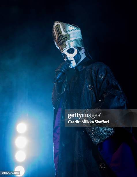 Papa Emeritus III of Ghost performs at The Warfield Theater on July 2, 2017 in San Francisco, California.