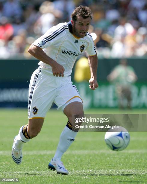 Chris Klein of LA Galaxy in action against Toronto FC defensive line during the game at Home Depot Center on April 13, 2008 in Carson, California.