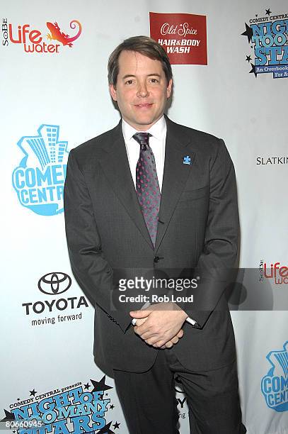 Actor Matthew Broderick arrives for the "Night of Too Many Stars: An Overbooked Benefit for Autism Education" presented by Comedy Central at the...