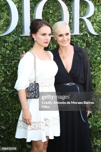 Natalie Portman and Maria Grazia Chiuri attend 'Christian Dior, couturier du reve' Exhibition Launch celebrating 70 years of creation at Musee Des...