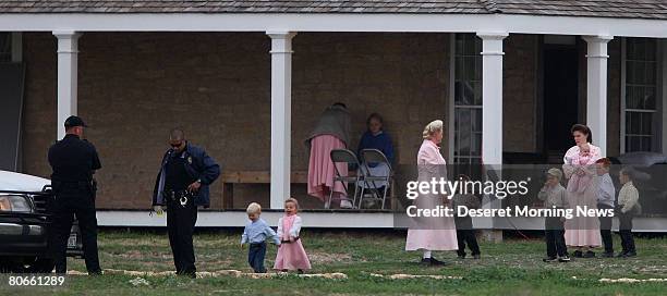 Women and children of the Fundamentalist Church of Jesus Christ of Latter Day Saints who were removed from the Yearning for Zion compound in...