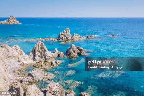 arrecife de las sirenas - cabo de gata stock pictures, royalty-free photos & images