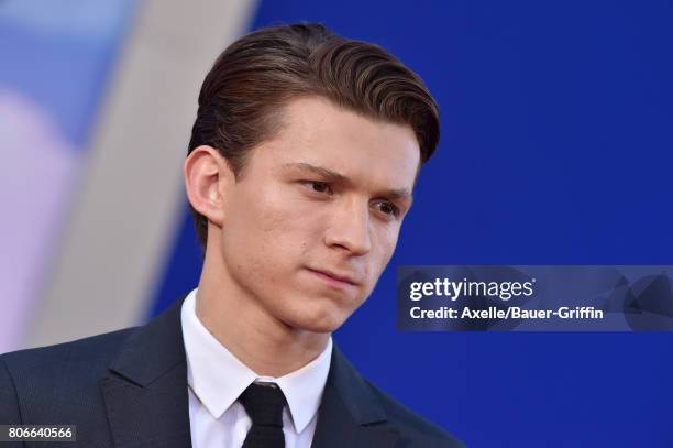 Actor Tom Holland arrives at the premiere of Columbia Pictures' 'Spider-Man: Homecoming' at TCL Chinese Theatre on June 28, 2017 in Hollywood,...