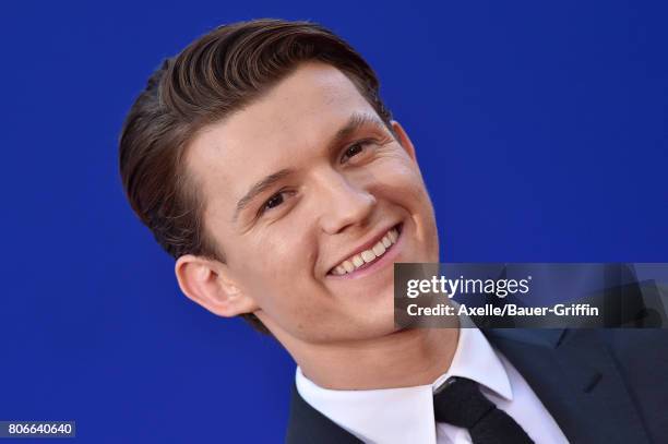 Actor Tom Holland arrives at the premiere of Columbia Pictures' 'Spider-Man: Homecoming' at TCL Chinese Theatre on June 28, 2017 in Hollywood,...