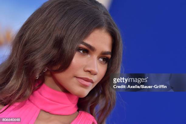 Actress/singer Zendaya arrives at the premiere of Columbia Pictures' 'Spider-Man: Homecoming' at TCL Chinese Theatre on June 28, 2017 in Hollywood,...