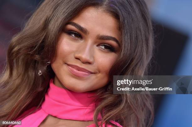 Actress/singer Zendaya arrives at the premiere of Columbia Pictures' 'Spider-Man: Homecoming' at TCL Chinese Theatre on June 28, 2017 in Hollywood,...