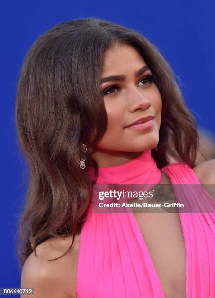 Actress/singer Zendaya arrives at the premiere of Columbia Pictures' 'Spider-Man: Homecoming' at TCL Chinese Theatre on June 28, 2017 in Hollywood,...