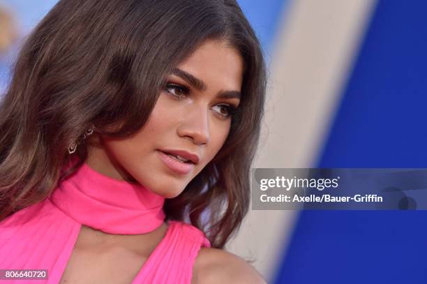 Actress/singer Zendaya arrives at the premiere of Columbia Pictures' 'Spider-Man: Homecoming' at TCL Chinese Theatre on June 28, 2017 in Hollywood,...
