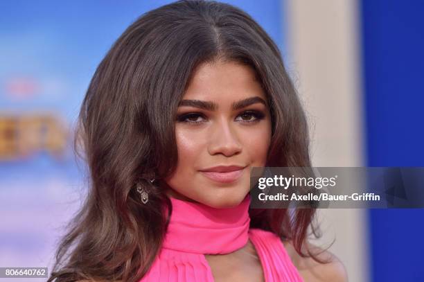 Actress/singer Zendaya arrives at the premiere of Columbia Pictures' 'Spider-Man: Homecoming' at TCL Chinese Theatre on June 28, 2017 in Hollywood,...