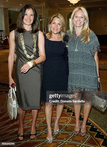 Heather Whitney , Jenny Belushi and Shannon Rotenberg attend the Saks Fifth Avenue presents Oscar De La Renta Fall 2008 Collection at the Annual...