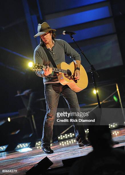 Co-Host Billy Ray Cyrus rehearses at The Curb Event Center on the Belmont University campus in Nashville Tennessee. The 2008 CMT Video Music Awards...