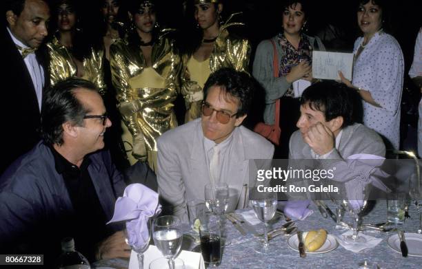 Jack Nicholson, Warren Beatty and Paul Simon