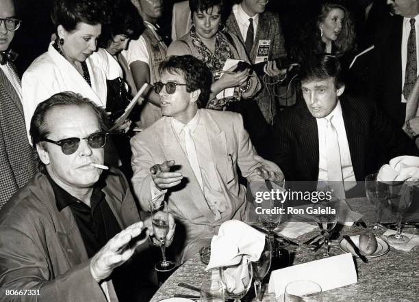 Jack Nicholson, Warren Beatty and Donald Trump