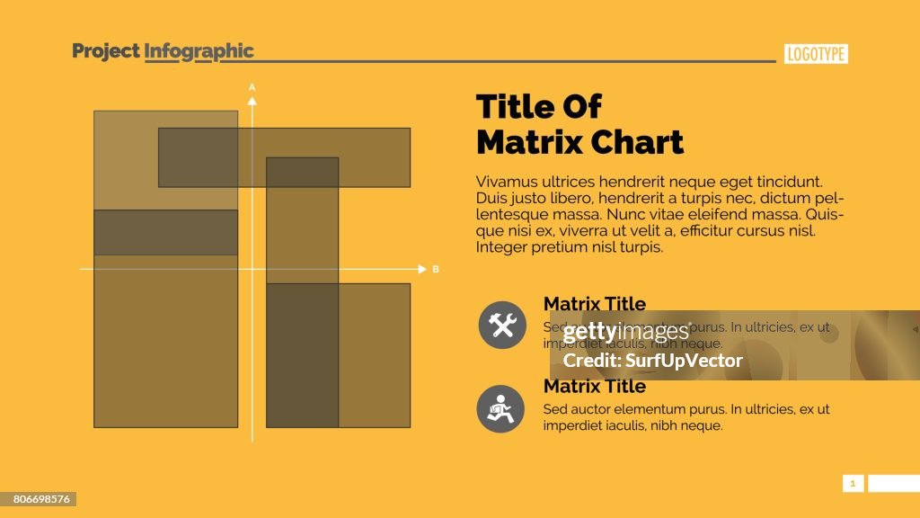 Slide With Matrix Matrix Chart Presentation Slide Template High-Res Vector Graphic ...