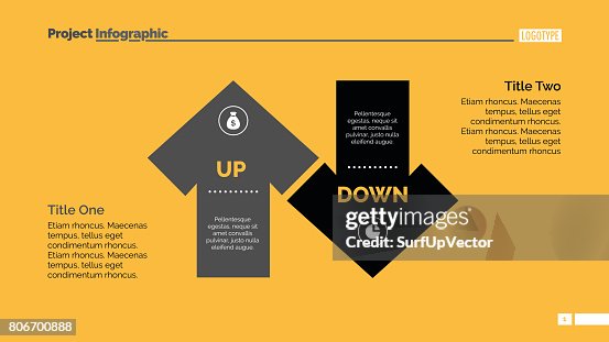 Up And Down Arrow Diagram Slide Template High-Res Vector Graphic ...