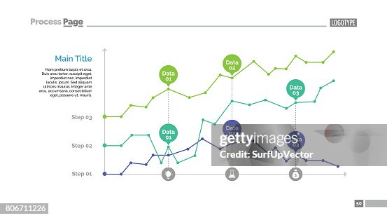 Three Panel Graph Three Point Charts Slide Template High-Res Vector Graphic - Getty Images