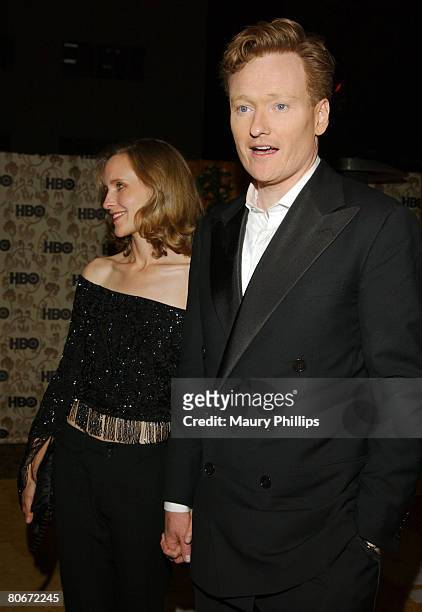Conan O'Brien and wife Liza Powell