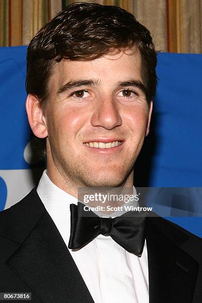 New York Giants Quarterback Eli Manning attends The 29th Annual Big Brothers Big Sisters Sidewalks of New York Gala at the Waldorf-Astoria April 14,...