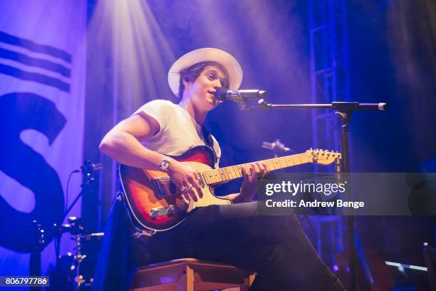 Bradley Simpson of The Vamps perform at O2 Academy Leeds on July 3, 2017 in Leeds, England.