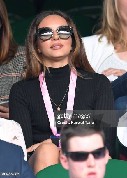 Jade Thirlwall attends day one of the Wimbledon Tennis Championships at the All England Lawn Tennis and Croquet Club on July 3, 2017 in London,...