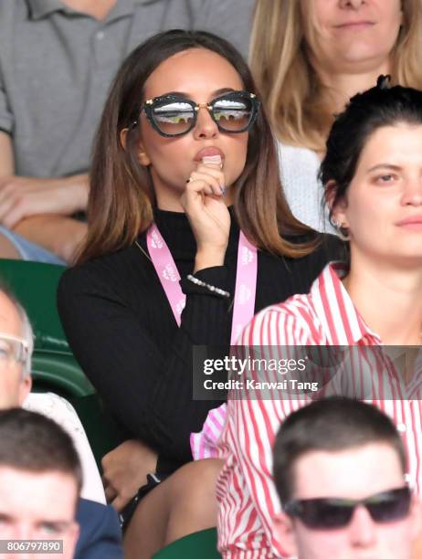 Jade Thirlwall attends day one of the Wimbledon Tennis Championships at the All England Lawn Tennis and Croquet Club on July 3, 2017 in London,...