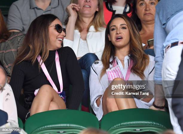 Jade Thirlwall and Danielle Peazer attend day one of the Wimbledon Tennis Championships at the All England Lawn Tennis and Croquet Club on July 3,...