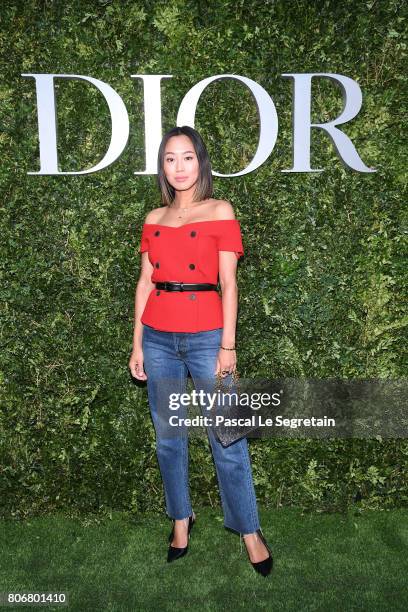 Aimee Song attends 'Christian Dior, couturier du reve' Exhibition Launch celebrating 70 years of creation at Musee Des Arts Decoratifs on July 3,...