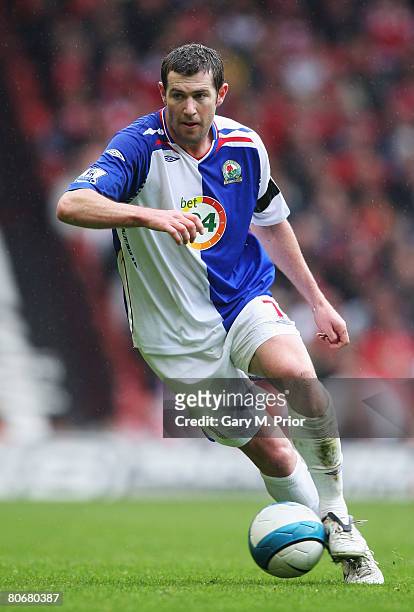 Brett Emerton of Blackburn Rovers in action during the Barclays Premier League match between Liverpool and Blackburn Rovers at Anfield on April 13,...