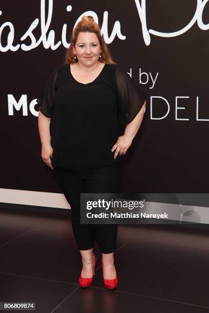 Guest is seen during the Marcell von Berlin 'Genesis' collection presentation on July 3, 2017 in Berlin, Germany.