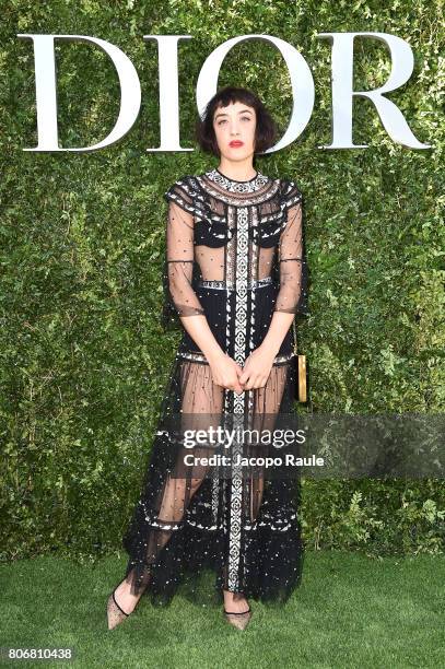 Mia Moretti attends 'Christian Dior, couturier du reve' Exhibition Launch celebrating 70 years of creation at Musee Des Arts Decoratifs on July 3,...