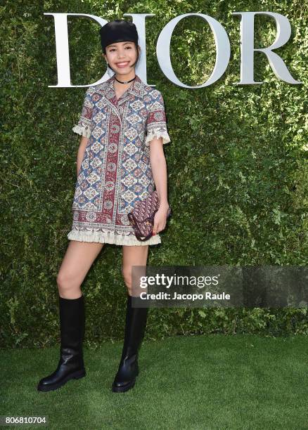 Jing Li attends 'Christian Dior, couturier du reve' Exhibition Launch celebrating 70 years of creation at Musee Des Arts Decoratifs on July 3, 2017...
