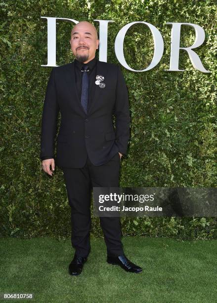Guest attends 'Christian Dior, couturier du reve' Exhibition Launch celebrating 70 years of creation at Musee Des Arts Decoratifs on July 3, 2017 in...