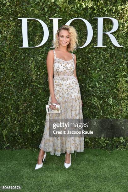 Rose Bertram attends 'Christian Dior, couturier du reve' Exhibition Launch celebrating 70 years of creation at Musee Des Arts Decoratifs on July 3,...