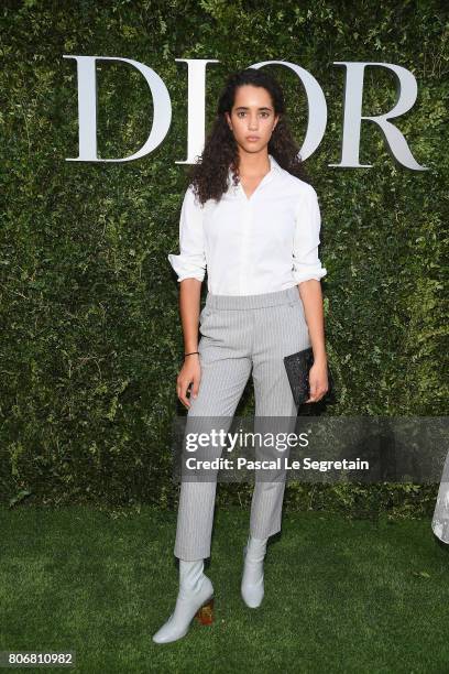 Iman Perez attends 'Christian Dior, couturier du reve' Exhibition Launch celebrating 70 years of creation at Musee Des Arts Decoratifs on July 3,...