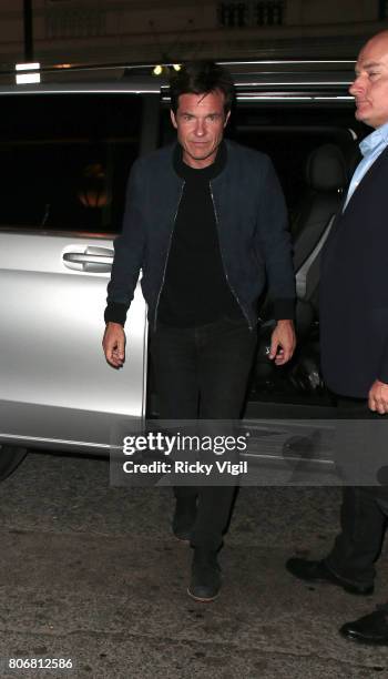 Jason Bateman arriving at Claridges hotel on July 3, 2017 in London, England.