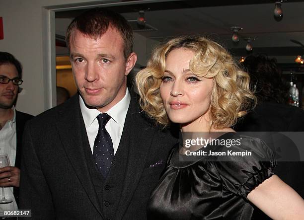 Guy Ritchie and Madonna attend the Cinema Society And Piaget Host Screening Of "Revolver" - After Party at the Gramercy Park Hotel on December 2,...