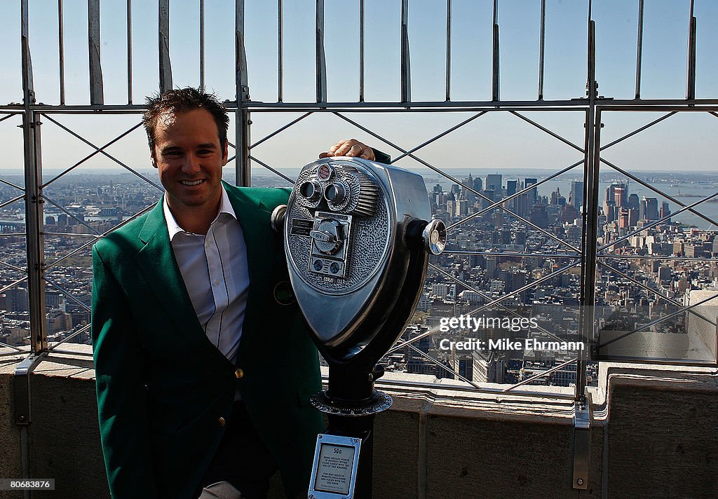 Trevor Immelman visits Empire State Building