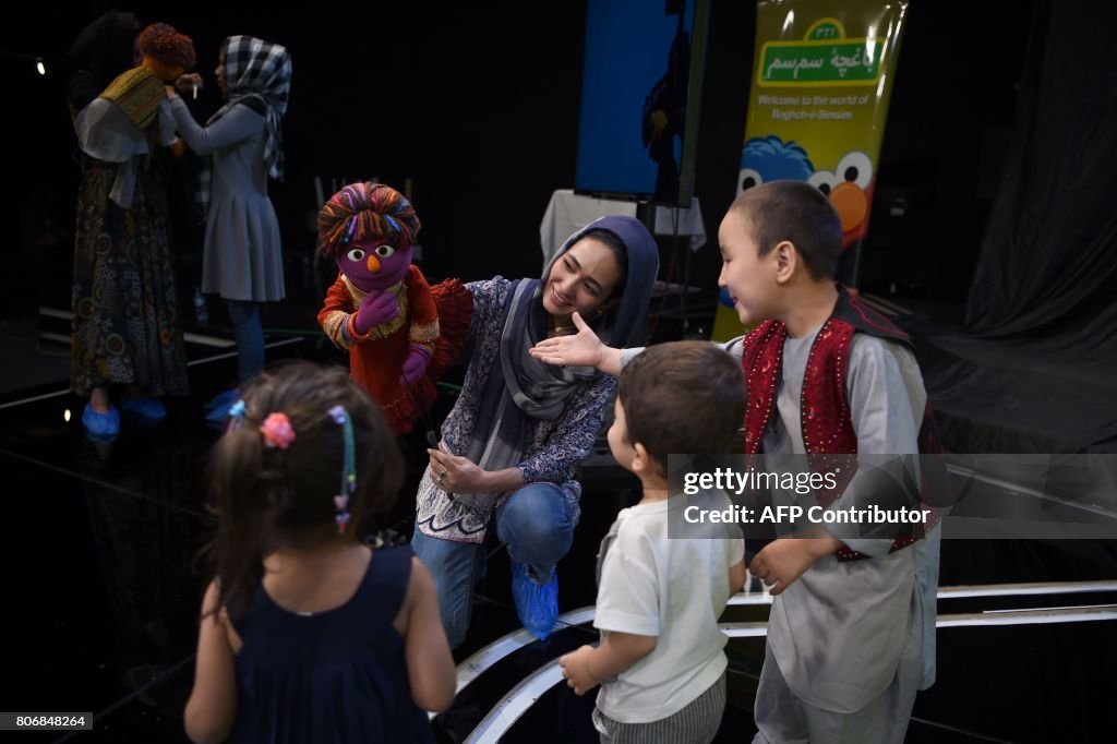 AFGHANISTAN-CHILDREN-SESAME-MUPPET-LIFESTYLE