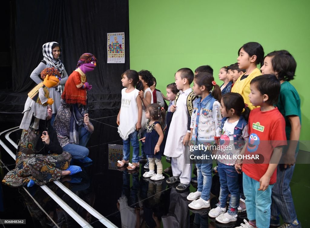 AFGHANISTAN-CHILDREN-SESAME-MUPPET-LIFESTYLE