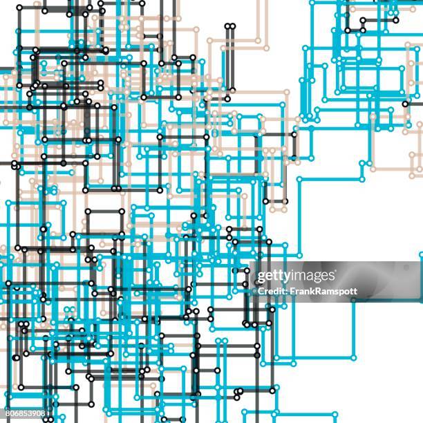 River Line Pattern River Vector Rectangular Circuit Line Pattern High-Res Vector Graphic ...