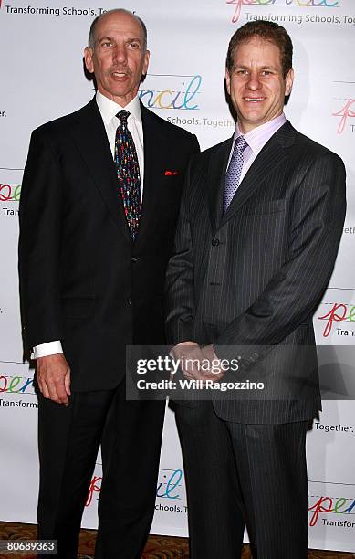 Boardmember and Taconic co-CEO Charles Bendit and President of PENCIL Michael Haberman attend PENCIL's 2008 Spring Gala and Awards at Cipriani Wall...