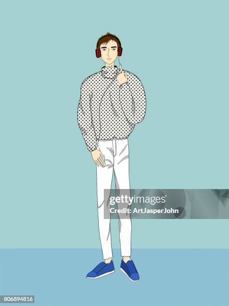 a single man - cape point south africa stock illustrations