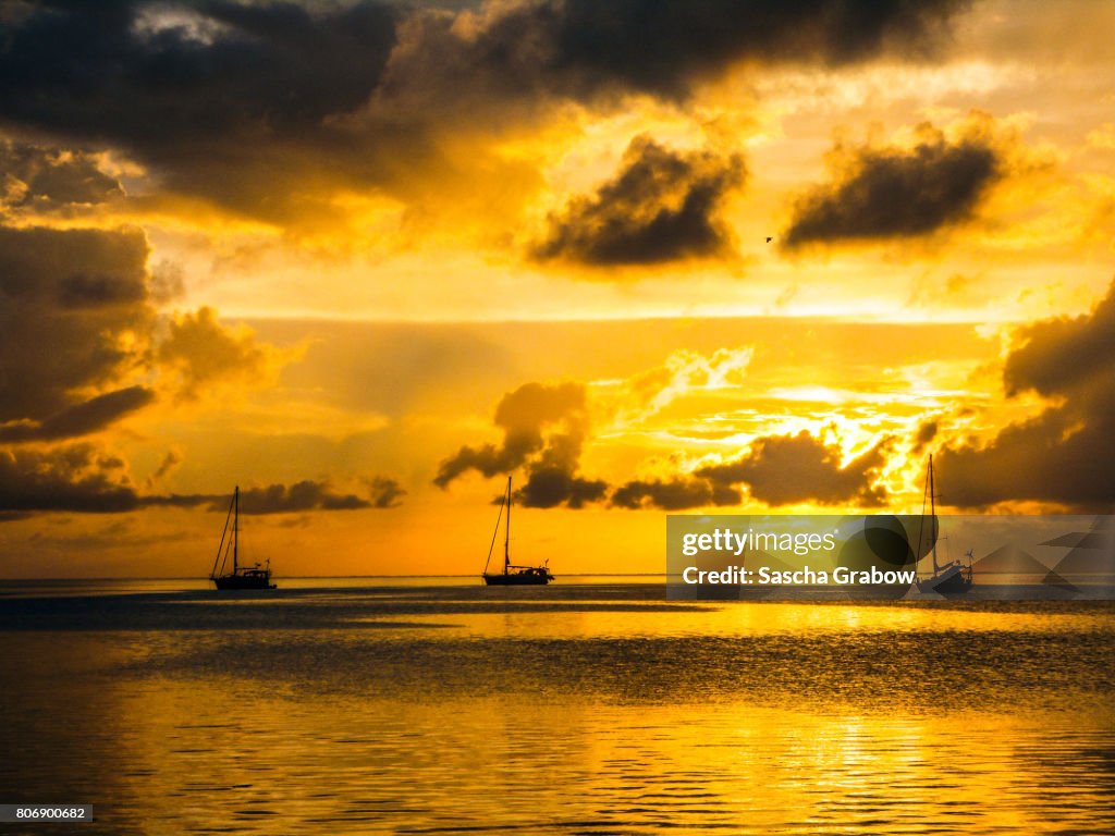 Yacht Bay Sunset