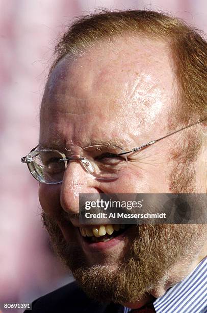 Tampa Bay owner Malcolm Glazer watches the club go through pregame warmups prior to facing the Washington Redskins in the NFC Wild Card Playoffs at...