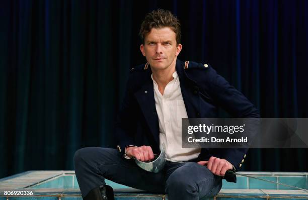 Leon Ford, who performs the role of Belvile, poses during a media call for Belvoir Theatre's new production 'Rover' at Belvoir Street Theatre on July...