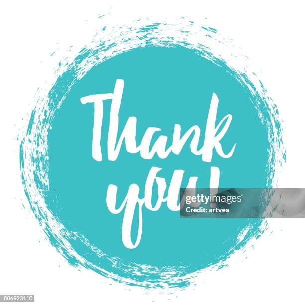 thank you handwritten inscription. - typography design stock illustrations