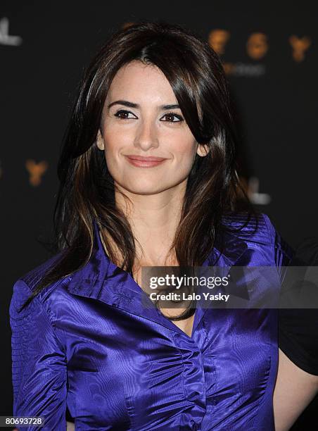 Actress Penelope Cruz attends a photocall for Elegy, at the Intercontinental Hotel on April 16, 2008 in Madrid, Spain.