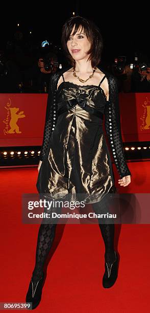 Actress Sally Hawkins attends the 'Happy-Go-Lucky' Premiere as part of the 58th Berlinale Film Festival at the Berlinale Palast on February 12, 2008...