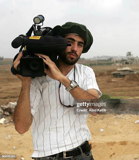 File photo of Reuters cameraman Fadel Shaana, July 29, 2007. Shaana was killed after his car hit by an Israeli missile on April 16, 2008 in the...